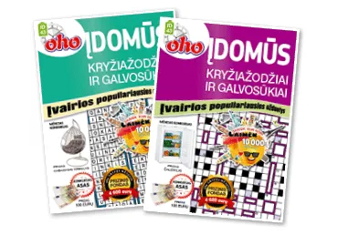 Žurnalas OHO 10 MIN.ĮDOMŪS KRYŽIAŽODŽIAI IR GALVOSŪKIAI, 1 vnt.