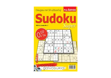 Žurnalas PRIE KAVOS. SUDOKU SUPER, 1 vnt.