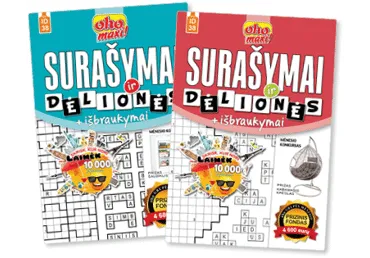 Žurnalas OHO MAXI.SURAŠYMAI IR DĖLIONĖS, 1 vnt.