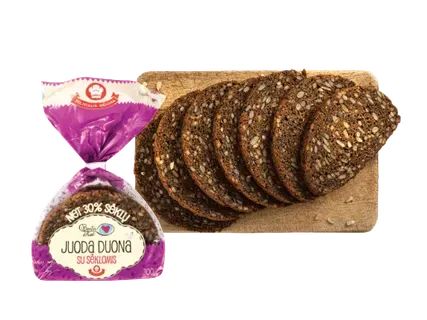"Beatos virtuvė" juoda duona su sėklomis, 300 g