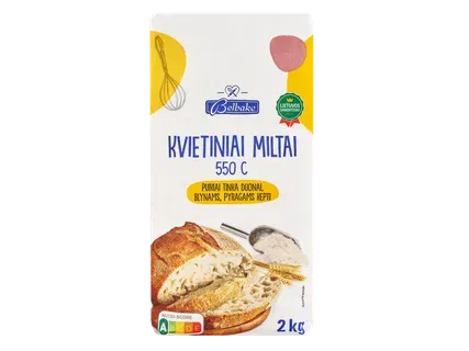 Belbake Kviešu  milti 550.tips 2000g