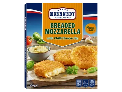 MCENNEDY Mocarelos gabaliukai džiūvėsėliuose
