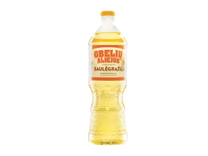 Saulėgrąžų aliejus OBELIŲ, nerafinuotas, 0,9 l