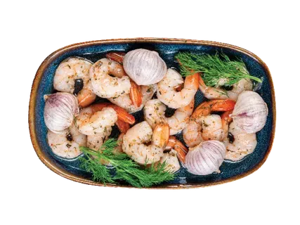 PELICANO Krevetės žolelių ir česnakų marinate