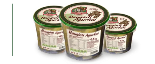 Agurkai KVEDARŲ ŪKIS rauginti, kibirėlyje, 600 g