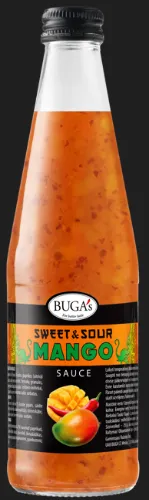 Aitrusis saldžiarūgštis mango padažas BUGA's, 375 g