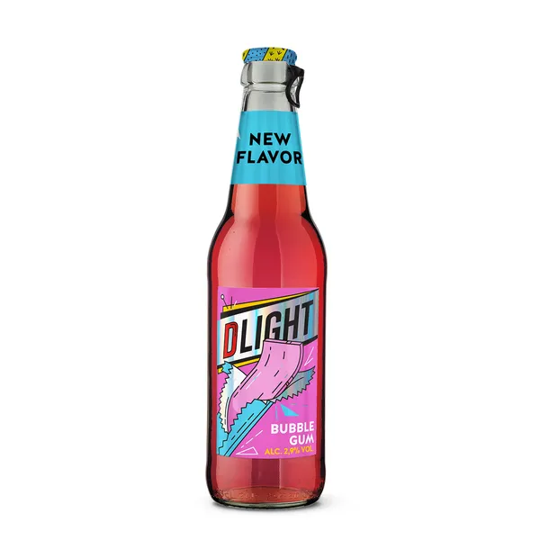 Alaus kokteilis DLIGHT, Bubble Gum, 2,9% 0,33 l, butelis