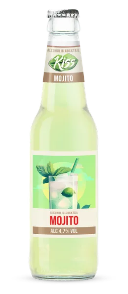 Alkoholinis kokteilis KISS, Mojito, 4,7%, 0,33 l, butelis