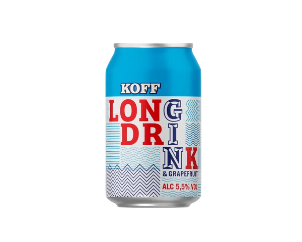 Alkoholinis kokteilis KOFF LONG DRINK, Grapefruit, 5,5%, 0,33 l, skardinė