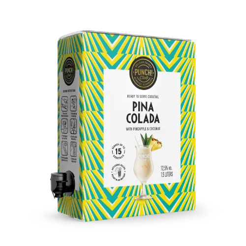 Alkoholinis kokteilis PUNCH CLUB Pina Colada, 12,5%, 1,5 l