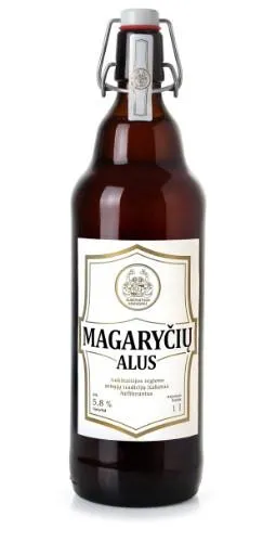 Alus AUKŠTAITIJOS BRAVORAI Magaryčių, 5,8%, 1 l, butelis D