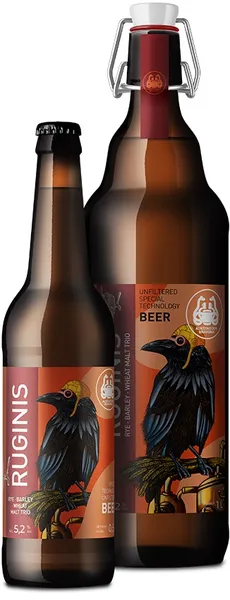 Alus AUKŠTAITIJOS BRAVORAI Ruginis, 5.2%, 1l, D