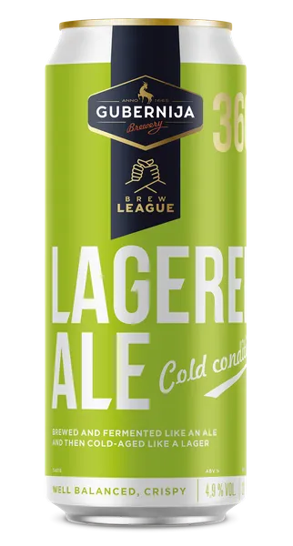 Alus GUBERNIJA, Brew League Lagered Ale, 4,9%, 0,5 l