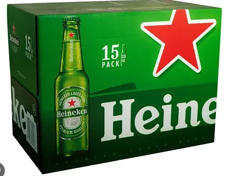 Alus HEINEKEN, 5%, 15 x 0,5l, butelis