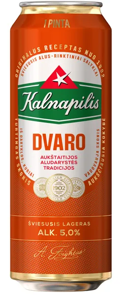 Alus KALNAPILIS Dvaro, 5%, 0,568 l, skardinė D