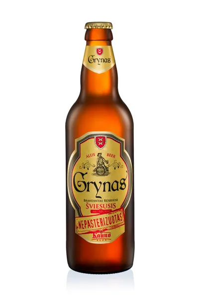 Alus KAUNO, Grynas, šviesusis, 5%, 0,5 l, butelis