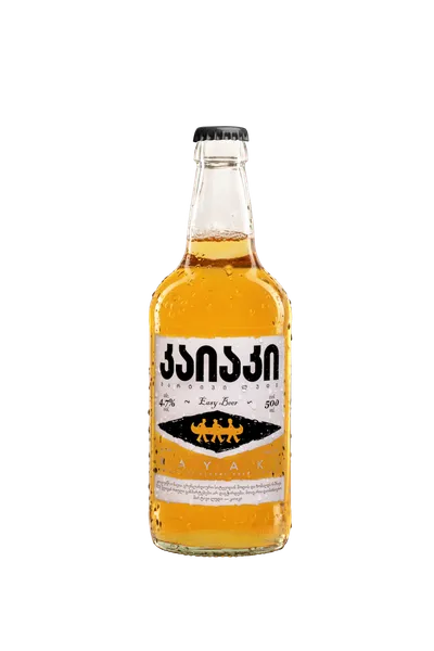 Alus KAYAKI, šviesus, 4,7%, 0,5 l, butelis