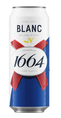 Alus KRONENBOURG 1664 Blanc, 5 %, 0,5 l, skardinė D