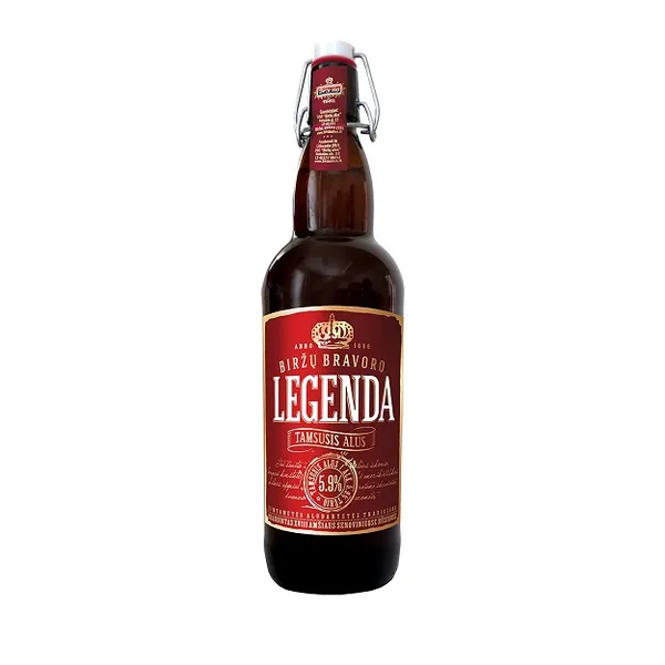 Alus LEGENDA TAMSUSIS, nefiltruotas, 5,9%, 1 l, butelis, D