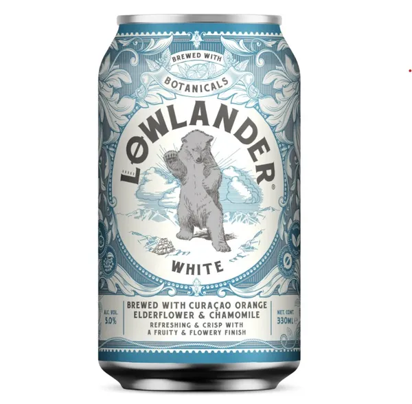 Alus LOWLANDER White Ale, 5 %, 0,33 l, skardinėje, D
