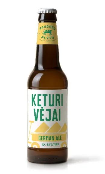 Alus RAUDONŲ PLYTŲ Keturi vėjai, 4,9 %, 0,33 l, butelis D