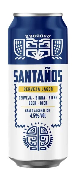 Alus SANTANOS Lager beer, 4,5%, 0,5 l, vnt, skardinė