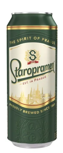 Alus STAROPRAMEN, 5%, 0,5 l, skardinė