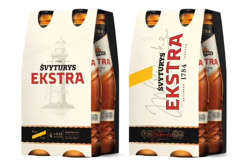 Alus ŠVYTURYS Ekstra, 5,2%, 4 x 0,5 l, butelis