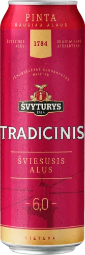 Alus ŠVYTURYS Tradicinis, 6%, 0,568 l, skardinė D