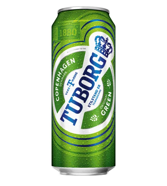 Alus TUBORG Green, 4,6%, 0,568 l, skardinė