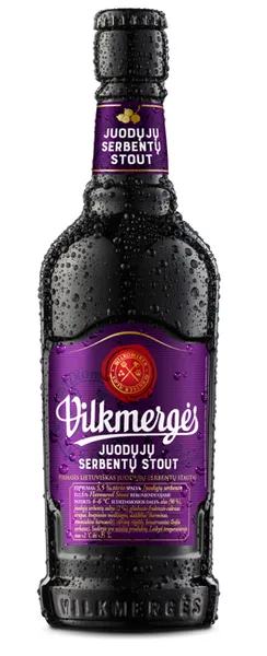 Alaus kokteilis VILKMERGĖS, Juodųjų serbentų Stout, 5,5%, 0,41 l, butelis