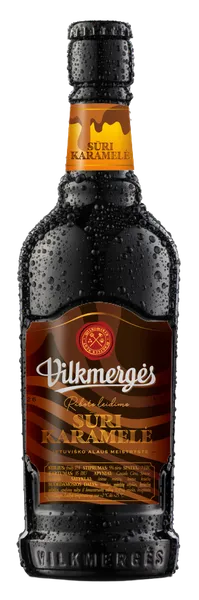Alus VILKMERGĖS, sūri karamelė, 5%, 0,41 l, butelis