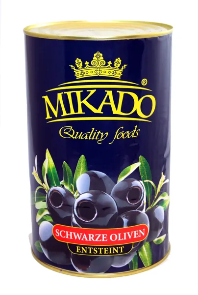 Alyvuogės MIKADO, juodos, be kauliukų, 4,1kg/2 kg