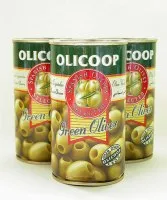Alyvuogės OLICOOP, žalios, be kauliukų, S dydis, 4,3 kg / 2 kg