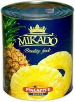 Ananasų griežinėliai MIKADO, 3,05 kg / 1,79 kg