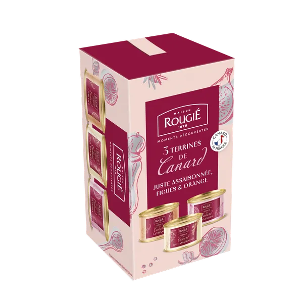Ančių terinų rinkinys ROUGIE, 3x65 g