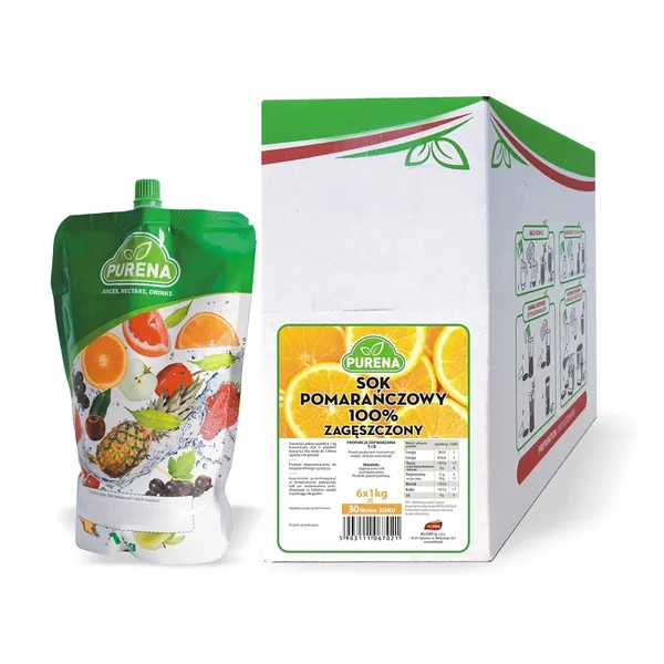 Apelsinų sulčių koncentratas PURENA, 100%, 4,2:0,8, 1 kg