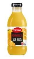 Apelsinų sultys FORTUNA, 100%, 0,3 l