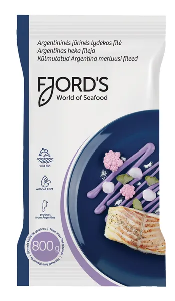 Argentininės lydekos filė FJORD'S be odos 60-200 g,  800 g