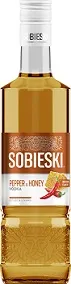 Aromatizuota degtitinė SOBIESKI, pipirų ir medaus skonio, 40%, 0,5l