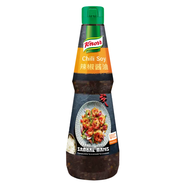Aštrus sojos padažas KNORR, Sambal Manis, su čili, 1l