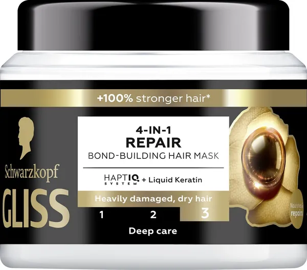 Atkuriamoji plaukų puoselėjimo kaukė GLISS, Repair, 400 ml