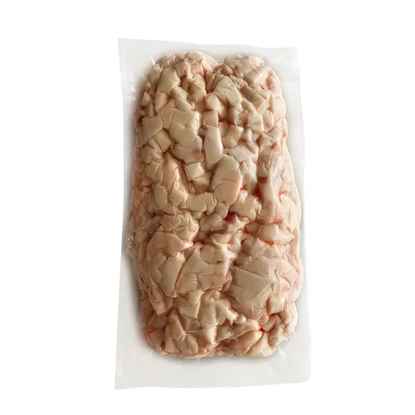 Atšaldyti kiaulienos lašiniai, nugaros, be odos, pjaustyti kubeliais, vakuume, ~1,5kg