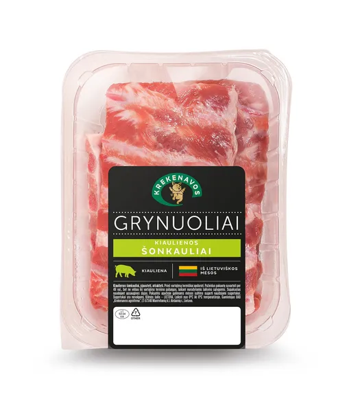 Atšaldyti kiaulienos šonkauliai KREKENAVOS Grynuoliai, 900 g