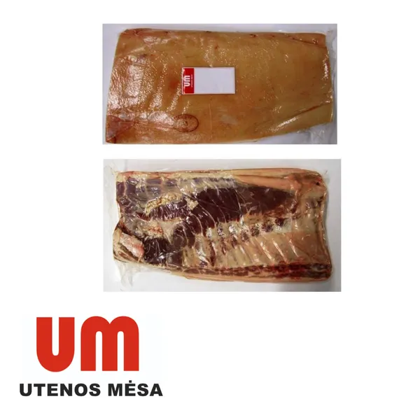 Atvėsinta kiaulienos šoninė, su kaulu, ~6,6 kg UTENOS MĖSA