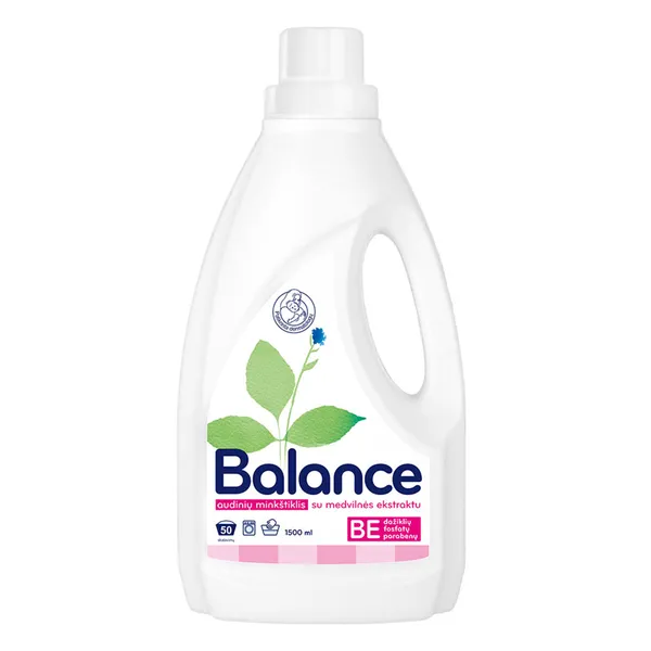 Audinių minkštiklis BALANCE, be fosfatų, koncentruotas, 1,5 l