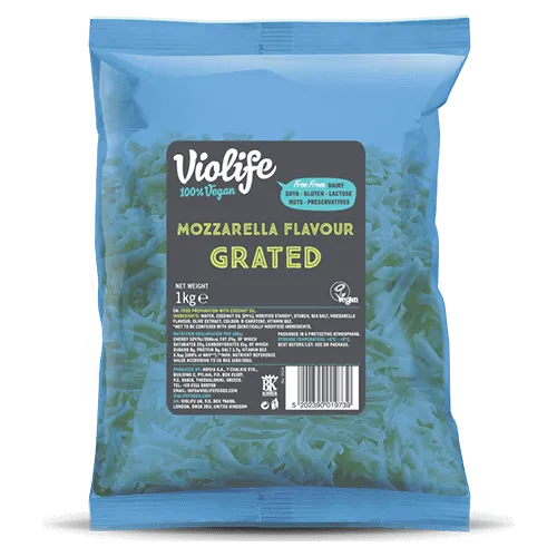 Augu tauku izstrādājums VIOLIFE ar Mozzarella garšu, rīvēts, 1kg