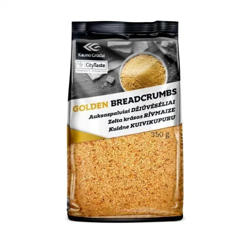 Auksaspalviai džiūvėsėliai KAUNO GRŪDAI, pakelyje, 12x350g
