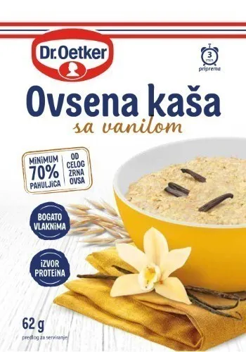 DR. OETKER auzu pārslu putra ar vaniļu 62g
