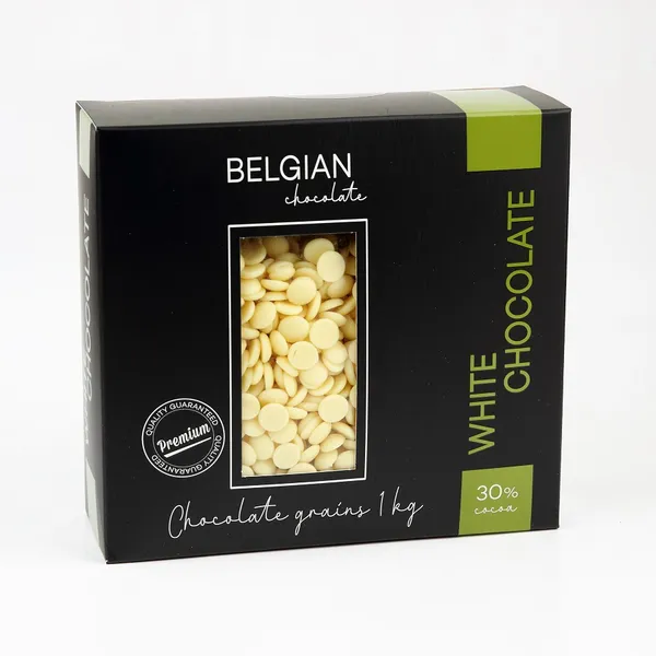 Baltas šokoladas VELICHE 30%, 1 kg